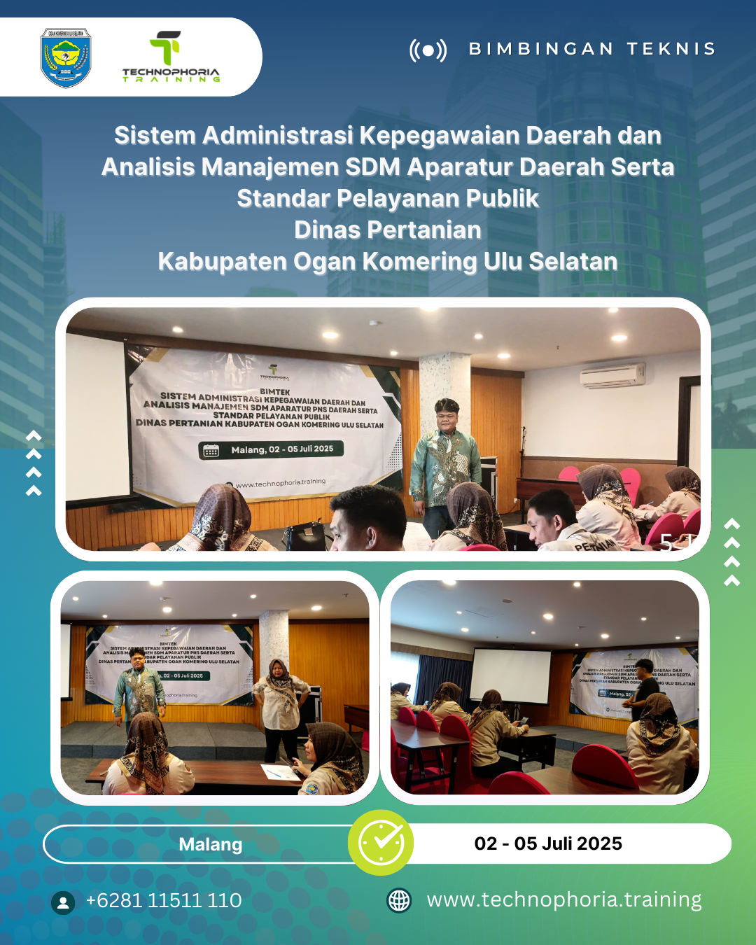 Bimbingan Teknis Sistem Administrasi Kepegawaian Daerah dan Analisis Manajemen SDM Aparatur Daerah Serta Standar Pelayanan Publik Dinas Pertanian Kabupaten Ogan Komering Ulu Selatan