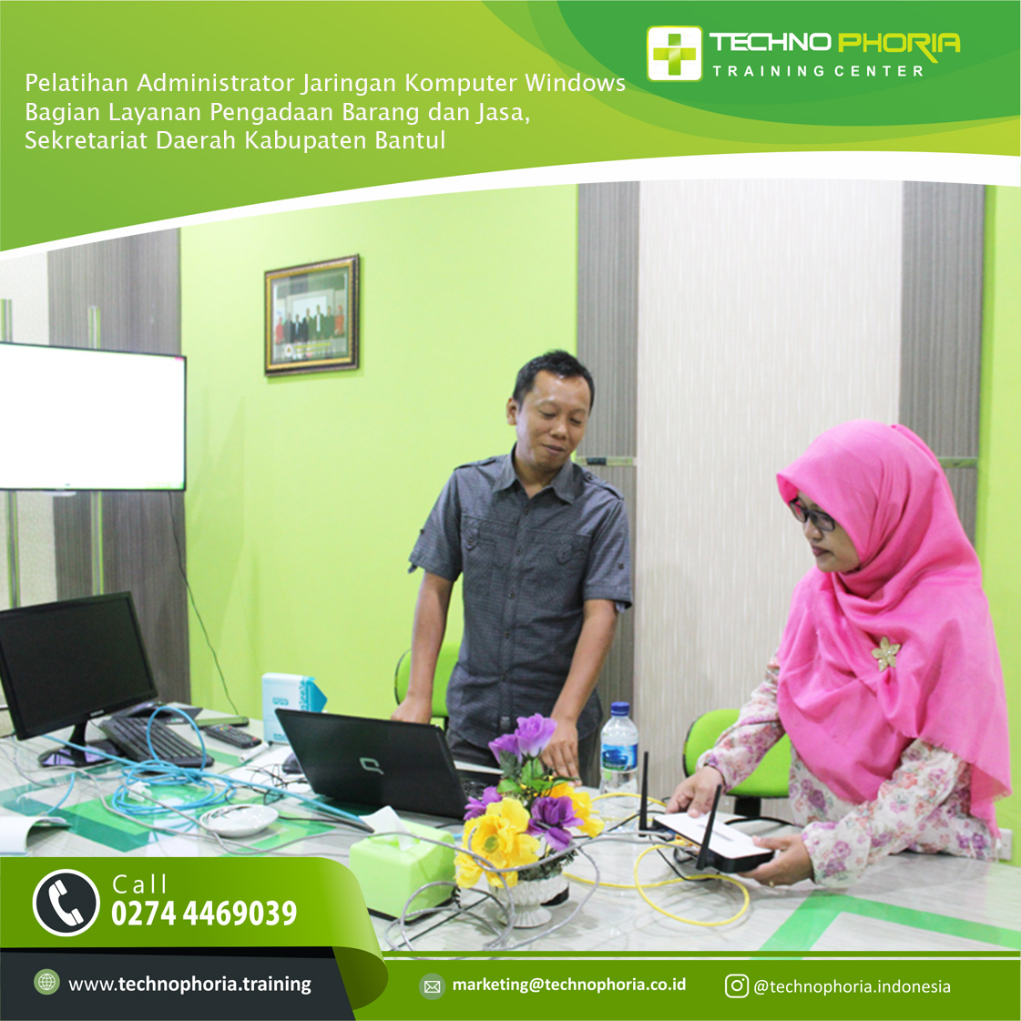 Pelatihan Jaringan Komputer dan Wireles Technophoria Training Center