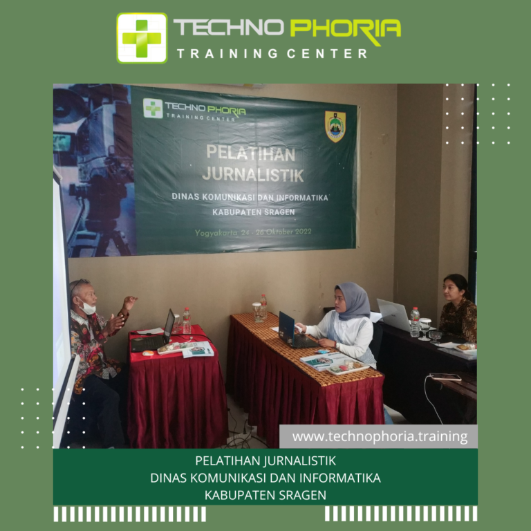 Pelatihan Jurnalistik Jogja Dinas Kominfo Technophoria Training Center technojogja